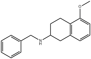 5-甲氧基-1,2,3,4-四氢-N-(苯甲基)-2-萘胺 结构式