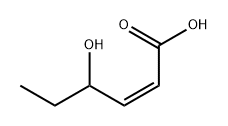(Z)-4-羟基-2-己烯酸 结构式