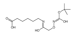 10,13-Dioxa-7,11-diazapentadecanoic acid, 14,14-dimethyl-8,12-dioxo- 结构式