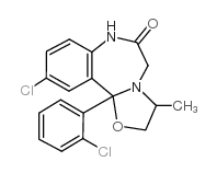 美沙唑仑 结构式