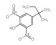 4-叔戊基-2,6-二硝基苯酚 结构式