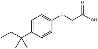 2-[4-(叔戊基)苯氧基]乙酸 结构式