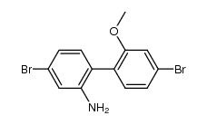 4,4'-二溴-2'-甲氧基-[1,1'-联苯]-2-胺 结构式