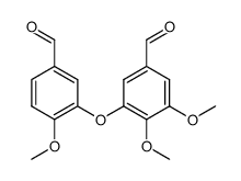 3-(5-甲酰基-2-甲氧基苯氧基)-4,5-二甲氧基苯甲醛 结构式