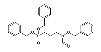 Phosphonic acid, P-[3-[formyl(phenylmethoxy)amino]propyl]-, bis(phenylmethyl) ester 结构式
