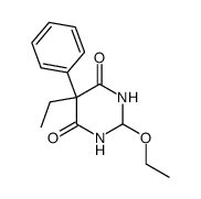 2-乙氧基-5-乙基-5-苯基二氢-4,6(1H,5H)-嘧啶二酮 结构式