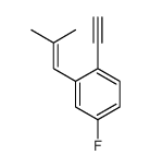 1-乙炔基-4-氟-2-(2-甲基-1-丙烯基)苯 结构式