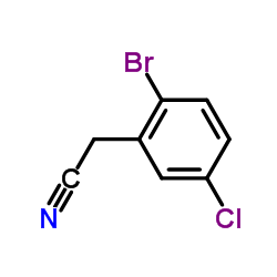 2-溴-5-氯苯乙腈 结构式
