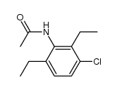 3-Chloro-2,6-diethyl acetanilide 结构式