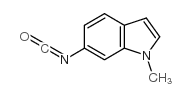 6-异氰酰基-1-甲基-1H-吲哚 结构式