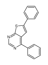4,6-二苯基噻吩并[2,3-d]嘧啶 结构式