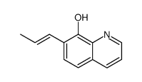 7-(1-丙烯基)-8-羟基喹啉 结构式