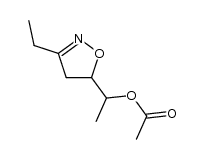 3-乙基-4,5-二氢-α-甲基-5-异恶唑甲醇乙酸酯 结构式