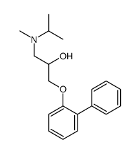 2-Propanol, 1-([1,1'-biphenyl]-2-yloxy)-3-[methyl(1-methylethyl)amino]- 结构式