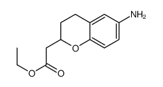 2H-1-Benzopyran-2-acetic acid, 6-amino-3,4-dihydro-, ethyl ester 结构式