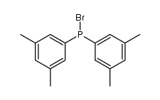 Phosphinous bromide, P,P-bis(3,5-dimethylphenyl)- 结构式