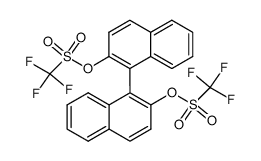Methanesulfonic acid, 1,1,1-trifluoro-, 1,1'-[1,1'-binaphthalene]-2,2'-diyl ester 结构式