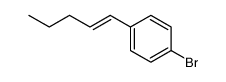 1-溴-4-(戊-1-烯-1-基)苯 结构式
