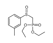 Phosphonic acid, [(3-methylphenyl)sulfinylmethyl]-, diethyl ester (9CI) 结构式