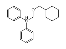 Benzene, 1,1'-[(cyclohexylmethoxy)methylsilylene]bis- 结构式