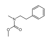 Carbamic acid, N-methyl-N-(2-phenylethyl)-, methyl ester 结构式