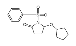 5-(环戊氧基)-1-(苯磺酰基)-2-吡咯烷酮 结构式