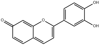 2-(3,4-二羟基苯基)-7H-1-苯并吡喃-7-酮 结构式