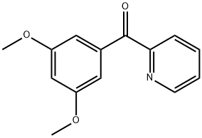 (3,5-二甲氧基苯基)-2-吡啶基甲酮 结构式