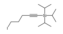 Silane, (5-iodo-1-pentynyl)tris(1-methylethyl)- 结构式