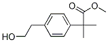 4-(2-羟基乙基)-α,α-二甲基苯基-乙酸甲酯 结构式