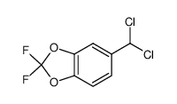 5-(二氯甲基)-2,2-二氟-1,3-苯并二氧杂环戊烯 结构式