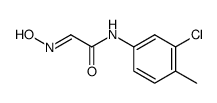 N-(3-氯-4-甲基苯基)-2-(羟亚氨基)乙酰胺 结构式