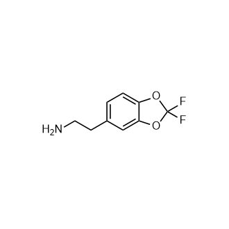 2-(2,2-二氟苯并[d][1,3]二恶英-5-基)乙烷-1-胺 结构式