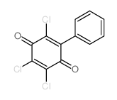2,3,5-三氯-6-苯基-1,4-苯醌 结构式