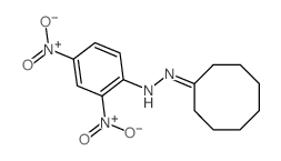 cyclooctanone {2,4-dinitrophenyl}hydrazone 结构式