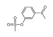 Phenol, 3-(methylsulfinyl)-, 1-methanesulfonate 结构式