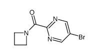 2-(氮杂啶-1-基羰基)-5-溴嘧啶 结构式