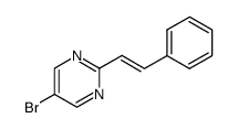 5-溴-2-(2-苯乙烯基)嘧啶 结构式