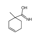 1-甲基环己-3-烯-1-甲酰胺 结构式