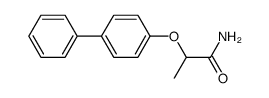 2-(4-苯基苯氧基)丙酰胺 结构式