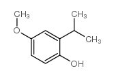 4-甲氧基-2-(1-甲基乙基)-苯酚 结构式