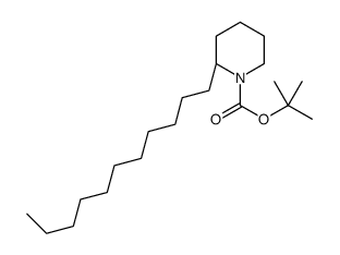 tert-butyl(2R)-2-undecylpiperidine-1-carboxylate 结构式