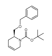 1(2H)-Pyridinecarboxylic acid, 3,6-dihydro-2-[(phenylmethoxy)methyl]-, 1,1-dimethylethyl ester, (2S)- 结构式