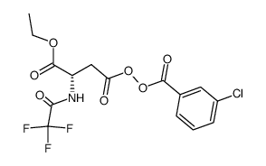 Butanoic acid, 4-[(3-chlorobenzoyl)dioxy]-4-oxo-2-[(trifluoroacetyl)amino]-, ethyl ester, (S)- (9CI) 结构式