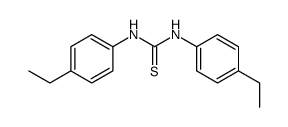 N,N'-双(4-乙基苯基)硫脲 结构式