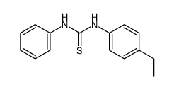 3-(4-乙基苯基)-1-苯基硫脲 结构式