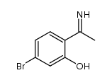 5-溴-2-(1-亚氨基乙基)苯酚 结构式