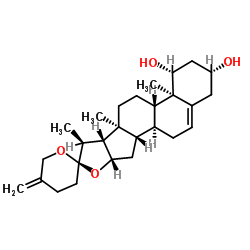 新鲁斯可皂苷元 结构式