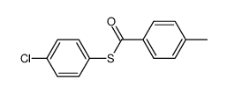 Benzenecarbothioic acid, 4-methyl-, S-(4-chlorophenyl) ester 结构式