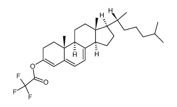 Cholesta-3,5,7-trien-3-ol, 3-(2,2,2-trifluoroacetate) 结构式